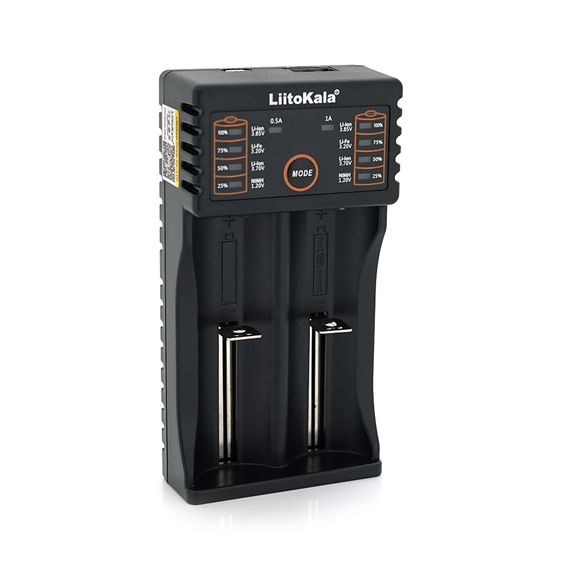 ЗП універсальний Liitokala lii-202, 2 канали, LCD дисплей, підтримує Li-ion, Ni-MH і Ni-Cd AA (R6), ААA (R03), AAAA, С (R14)