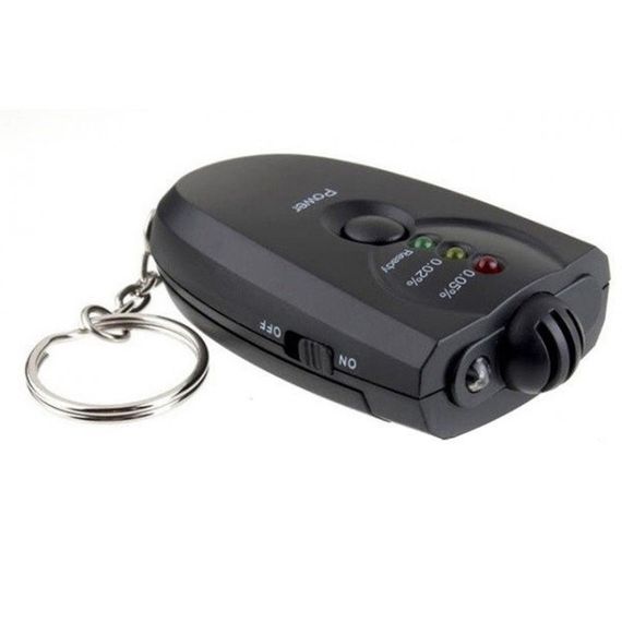 Электронный портативный алкотестер с подсветкой 2 x ААА | Зображення 1