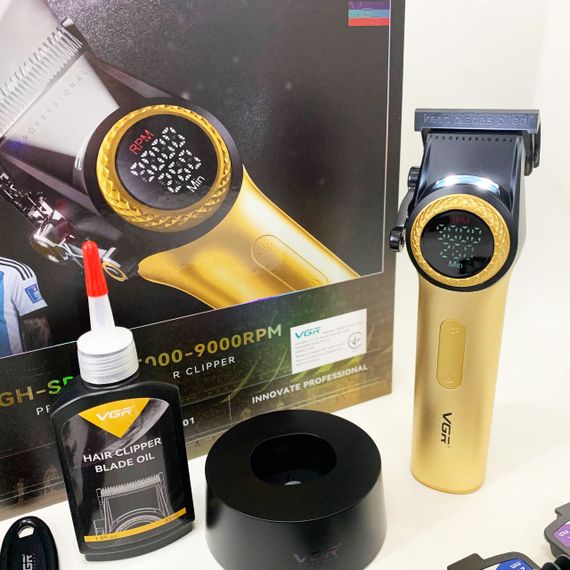 Професійна машинка для стрижки голови, Професійний тример з набором насадок, Електромашинка для стрижки YH-35 | Зображення 6