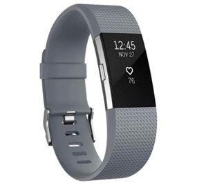 Силиконовый ремешок для фитнес браслета Fitbit Charge 2 - Grey L
