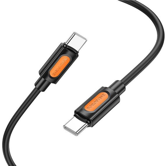 Дата кабель Borofone BX114 Structure Type-C to Type-C 60W (1m) Black | Зображення 3