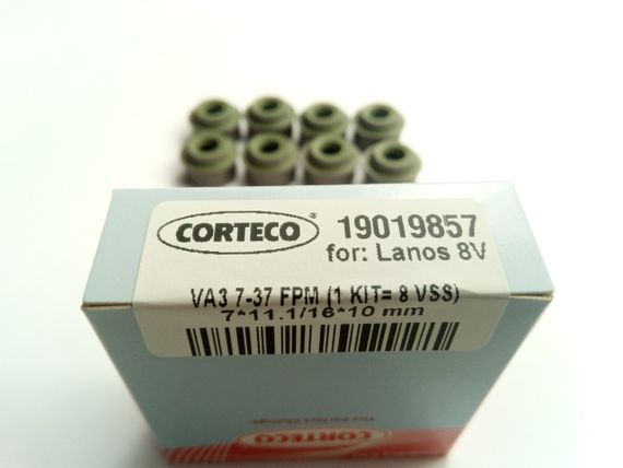 Сальники клапанов Lanos 1.5 Corteco (8 шт.) (12015757 / 19019857) (90215296) | Зображення 1