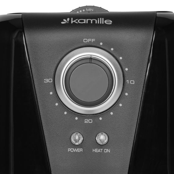 Аерофритюрниця безмасляна Kamille 1000 Вт 1.5 л мультипіч повітряна аерогриль з таймером для картоплі фрі | Зображення 3