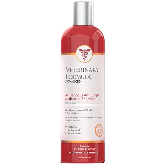 Протигрибковий шампунь для собак і котів Veterinary Formula Advanced Antiseptic & Antifungal Shampoo, 473 мл