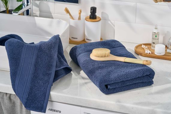 Рушник махровий Ardesto SuperSoft, 70х140см, 100% бавовна, синій (ART2270DBP) | Зображення 1