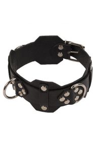 Нашийник VIP Leather Collar, Black шкіра Sex Aura