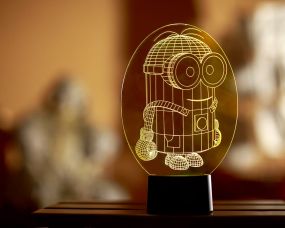 3D светильник ночник с пультом "Миньон Боксер" 3DTOYSLAMP