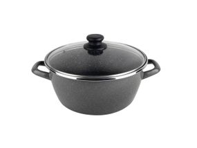 Каструля Vitrinor K2 2108026, 2.5 л, 22 см, сталева емальована з кришкою, для всіх типів плит