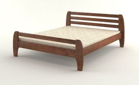 Двуспальная кровать iSmart Милан Орех темный 160х200 см (DDMBG-1891)