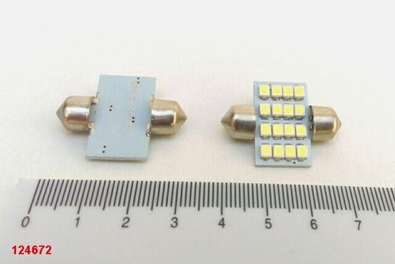 Лампа-світлодіод с/ц 12V C5W 31 мм AC 16SMD (35 х 28) біла