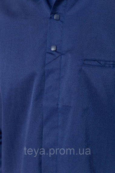 Сорочка чоловіча однотонна колір синій розмір XXL FA_007513 | Зображення 4