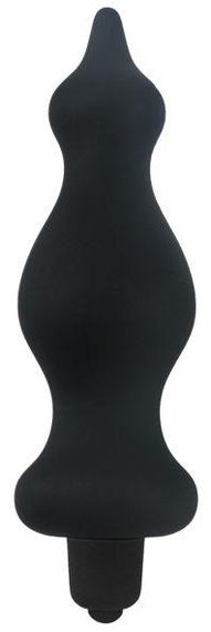 Анальна пробка з вібрацією Adrien Lastic Bullet Amuse Black, макс. діаметр 3,9 см sexstyle
