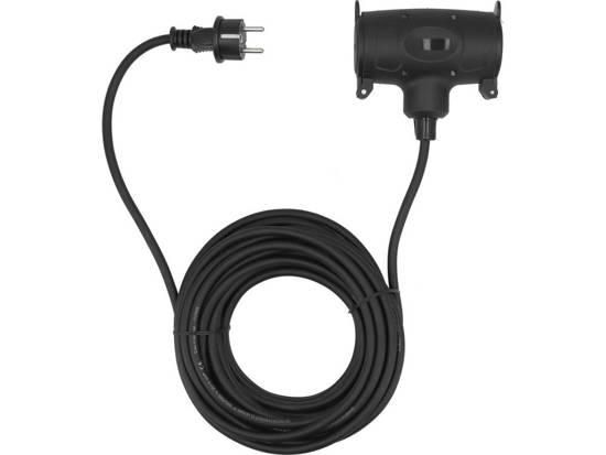 Кабель подовжувач мережевий 230В 2 гнізда 10  16А 3х1,5 мм² YATO YT-81030 | Зображення 1