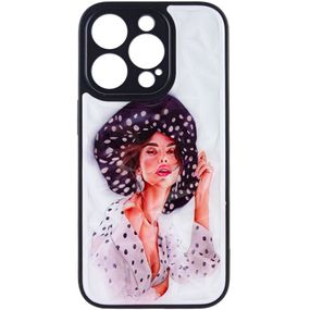 TPU+PC чохол Prisma Ladies для Apple iPhone 14 Pro Max (6.7") Girl in a hat