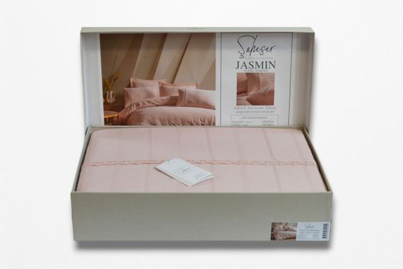 Постільна білизна Saheser Stonewashed Ranforce 200 х 220 см Jasmin Pudra | Зображення 4