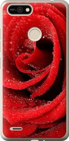 Чехол на Tecno Pop 2F B1F Красная роза "529u-2391-17620"