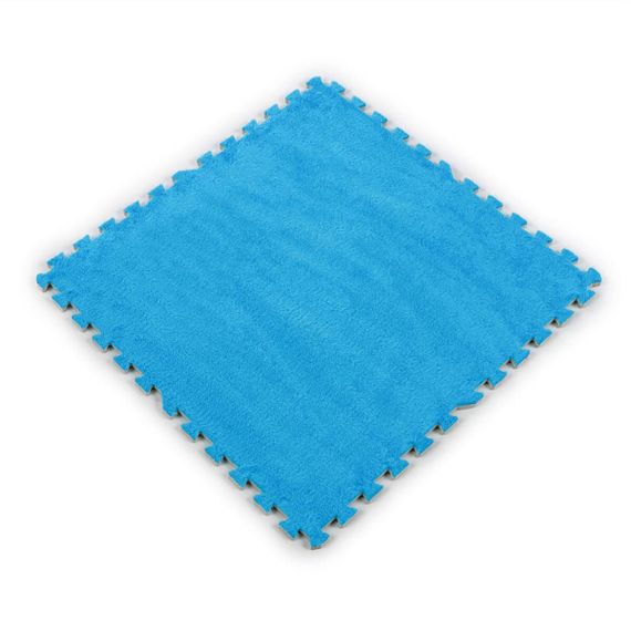 Підлога-пазл плюшевий 60х60х1см Блакитний (D) SW-00002091