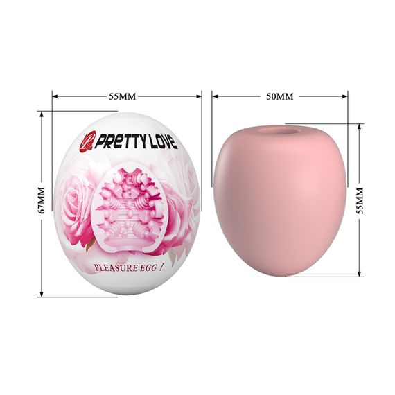 Мастурбатор - Pretty Love Pleasure Egg Masturbator Pink | Зображення 6