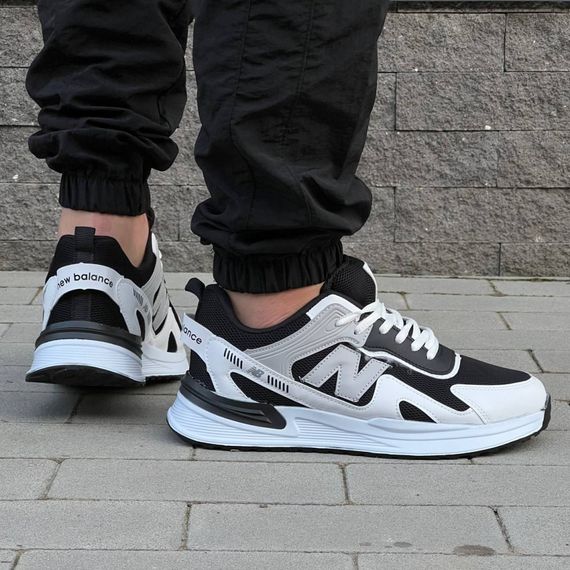 Кросівки New Balance матеріал текстиль/замш колір чорний, білий | Зображення 1