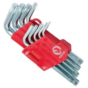 Набір ключів Г-подібних TORX 9 шт., Т10-Т50, CrV, Small