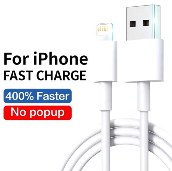 Зарядний кабель для Apple iPhone, USB Type-A/Lightnin (1 метр)g