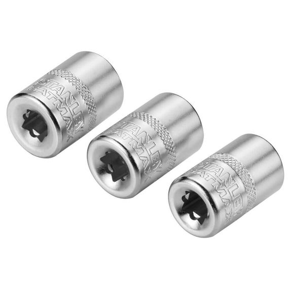 Набор торцевых головок 1/4 Maxi Drive, с шестигранным профилем, 3 шт: 11, 12, 13 мм. STANLEY FMMT17092-0 | Зображення 5