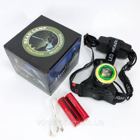 Налобний ліхтарик для голови Police, Налобний ліхтар для сантехніка, Налобна лампа MU-85