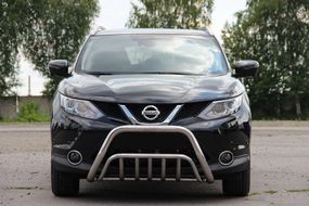 Кенгурятник WT002 (нерж) для Nissan Qashqai 2014-2021рр