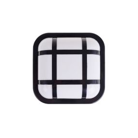 Уличный настенный ЛЕД светильник AL-15SQ-H/15W NW IP54 BK