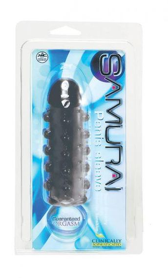 Насадка SAMURAI PENIS SLEEVE, BLACK sexstyle | Зображення 1