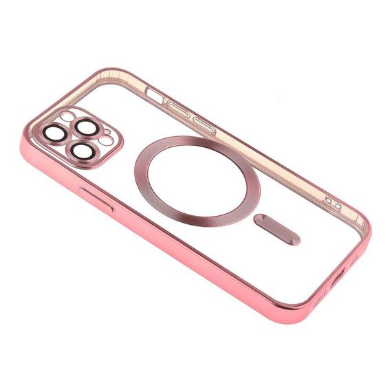 Чехол TPU Metallic Chrome з повним захистом камери with Magsafe для Iphone 12 Pro Цвет Titan | Зображення 8