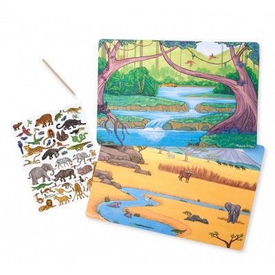 Набор для творчества Melissa&amp;Doug Переводные наклейки Джунгли и Саванна (MD9532) | Зображення 1