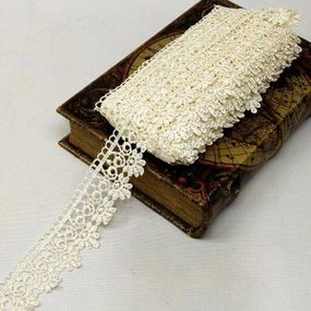 Кружево макраме  4см (13м) Цвет - Айвори (729-38-084)
