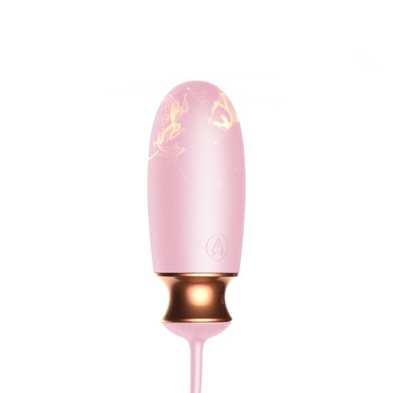 Віброяйце - Vibrating Silicone Love Egg Pink, USB, 10 Function, Heating, Voice Control Sex Aura | Зображення 8