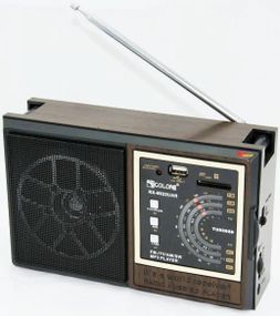 Радиоприемник GOLON RX-9922 FM всеволновое переносное портативное радио работа от сети акумулятора батареек