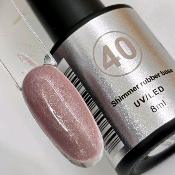 База з шимером Bee Nails Shimmer Base 40 8мл | Зображення 1