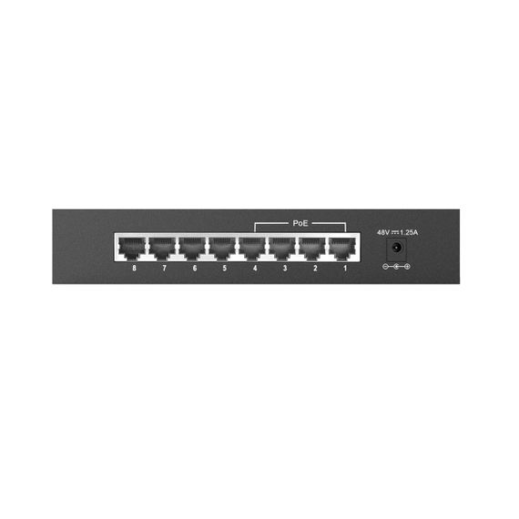 Коммутатор D-Link DES-1008P 8xFE (4xFE PoE, 4xFE), 52W (DES-1008P) | Зображення 1