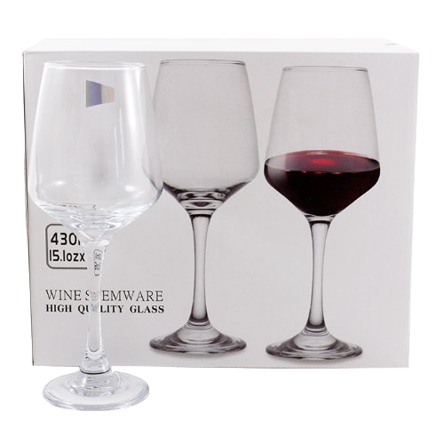 BMHG4036  НАБІР келихів скляних   6 шт  430 мл 7013289000