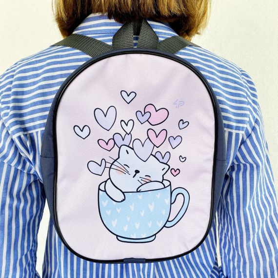 Рюкзак дитячий 4Profi Милі кошенята "Cup" Оксфорд 17500 | Зображення 1