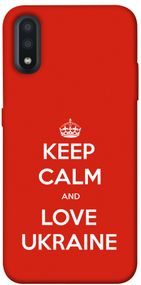 Чохол IBANAN Keep calm and Патріотичний для Samsung Galaxy A01