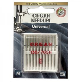 Иглы швейные универсальные ORGAN №90 для бытовых швейных машин блистерная упаковка 10 штук (6498)