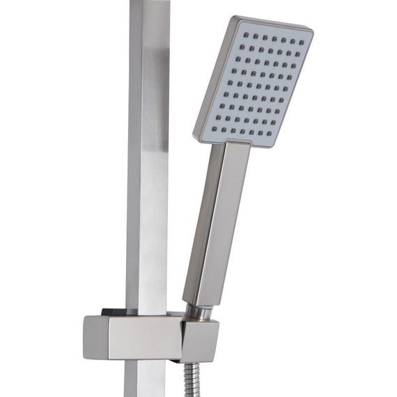 Душевая система универсальная Lidz Kubis 1033 на три потребителя (с изливом) (k35) LDKUB1033NKS46110 Nickel | Зображення 5