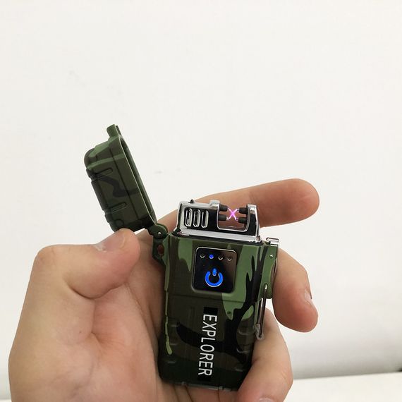 Usb запальничка з електроімпульсом JL317 Explorer, Акумуляторна електро запальничка ZW-53 | Зображення 1