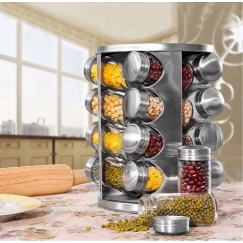 Карусель для специй Spice carousel 16 отсеков. Контейнеры для специй