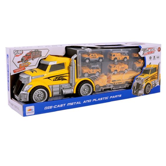 Дитячий трейлер з машинками LH638, 6 машинок | Зображення 2