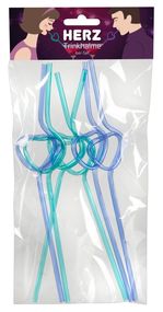 Соломинки для вечеринки СЕРДЕЧКИ (6 шт.) sexstyle