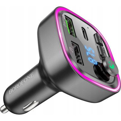 FM модулятор BOROFONE BC48, Gray, Box (BC48) | Зображення 4