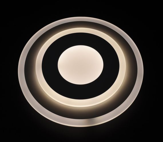 Сучасний круглий світильник стельовий LED для кімнати кухні ванної 26157 Білий 4х30х30 см. | Зображення 3