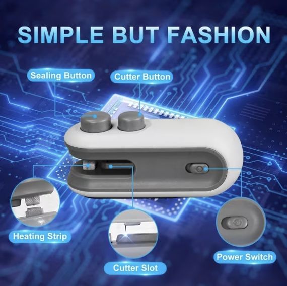 Портативний запаювач пакетів для свіжості продуктів | Зображення 6
