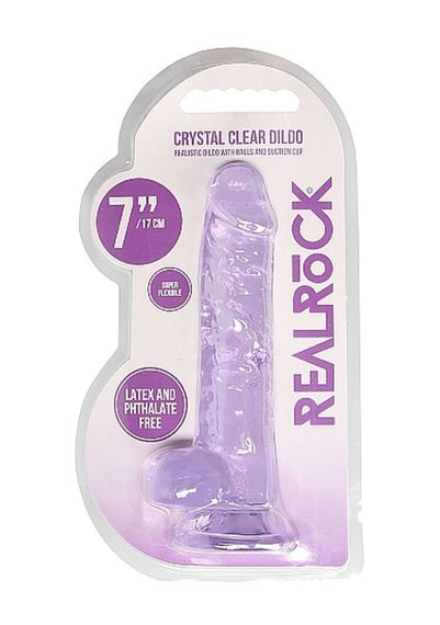 Фалоімітатор - Realrock Dildo 7" Purple Sex Aura | Зображення 1